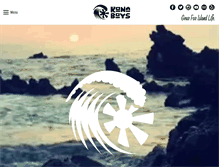 Tablet Screenshot of konaboys.com
